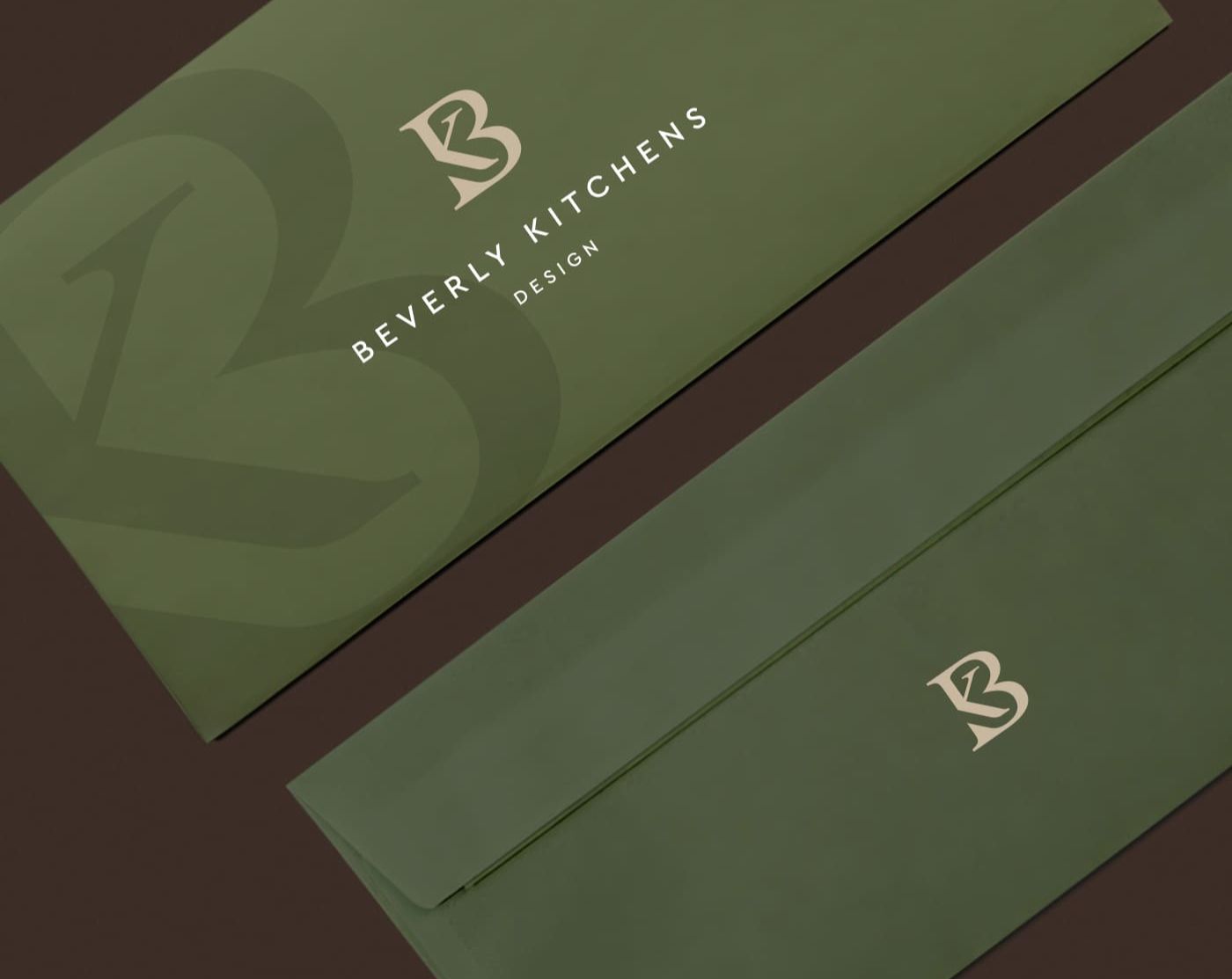 Elegant and timeless logo design and brand identity for a kitchen interior studio