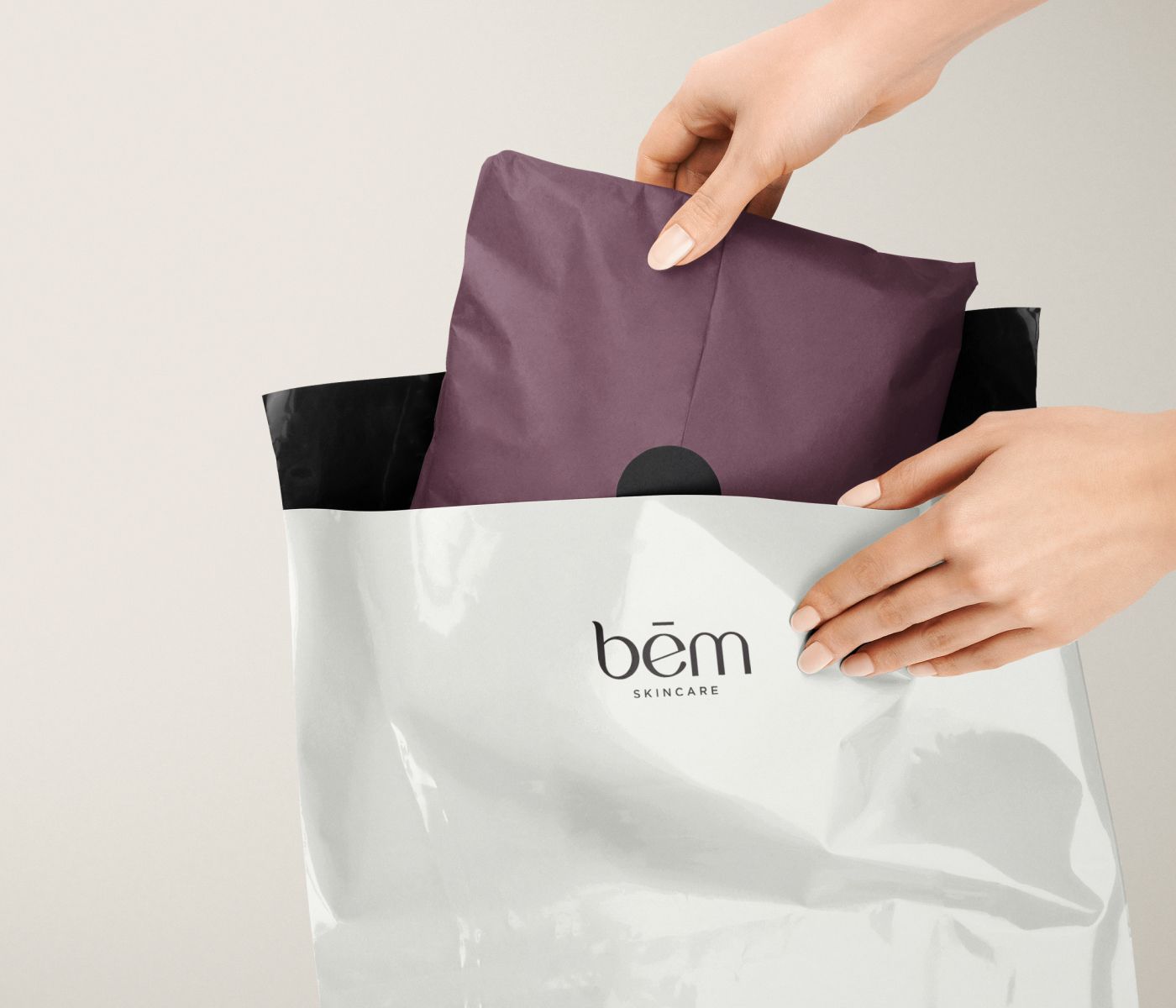 Wordmark, symbol and brand identity for a cosmetics company