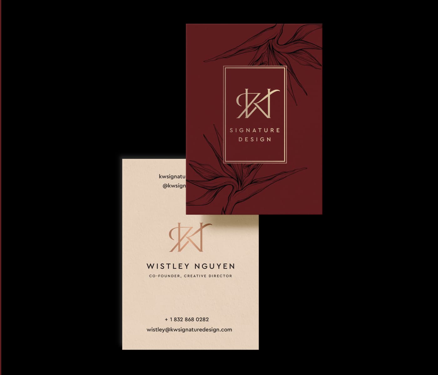 Edgy, unique logo and stationary design services for an interior company
