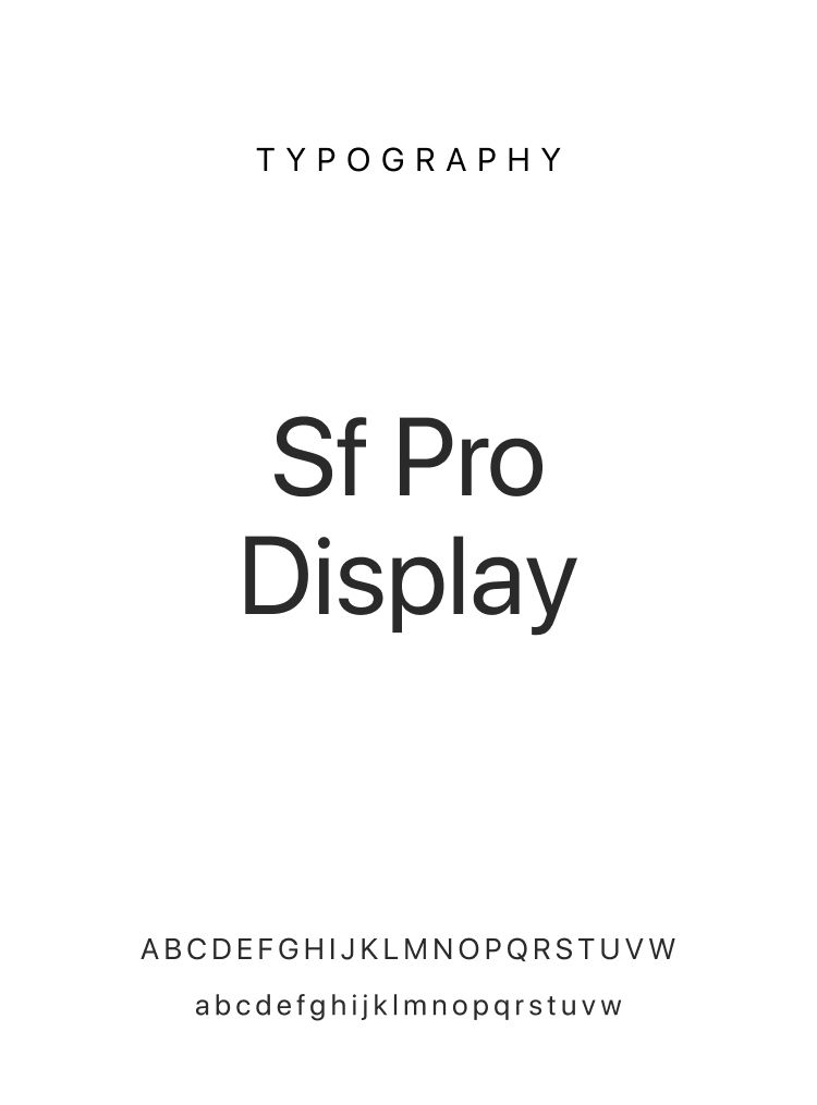 Typography design for a compounding pharmacy brand featuring SF Pro Display font selection, showcasing clean sans serif typography and modern healthcare branding design.