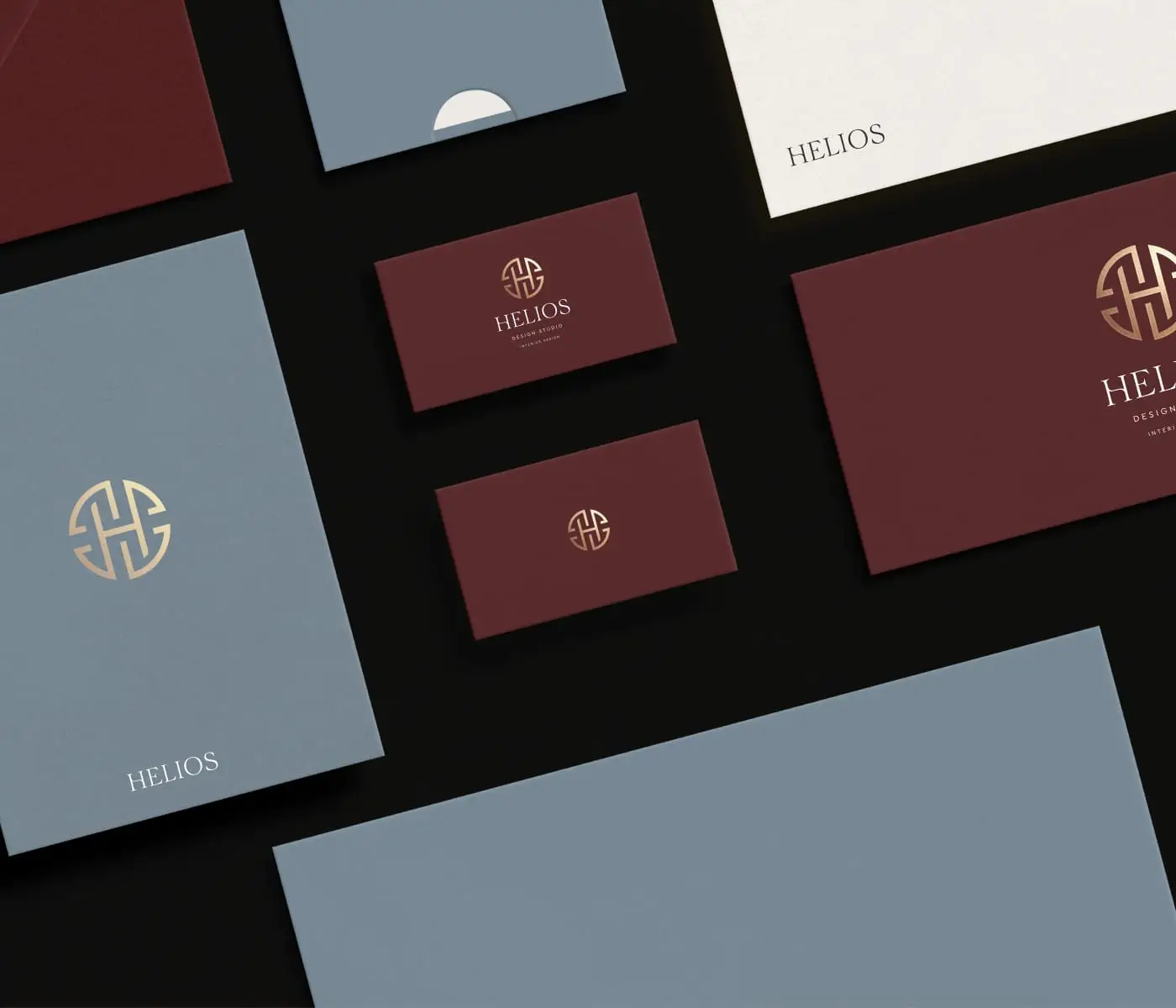 Greek inspired logo and brand guide for an interior design studio