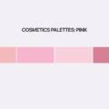 Cosmetics color palette: Pink color for skincare brands