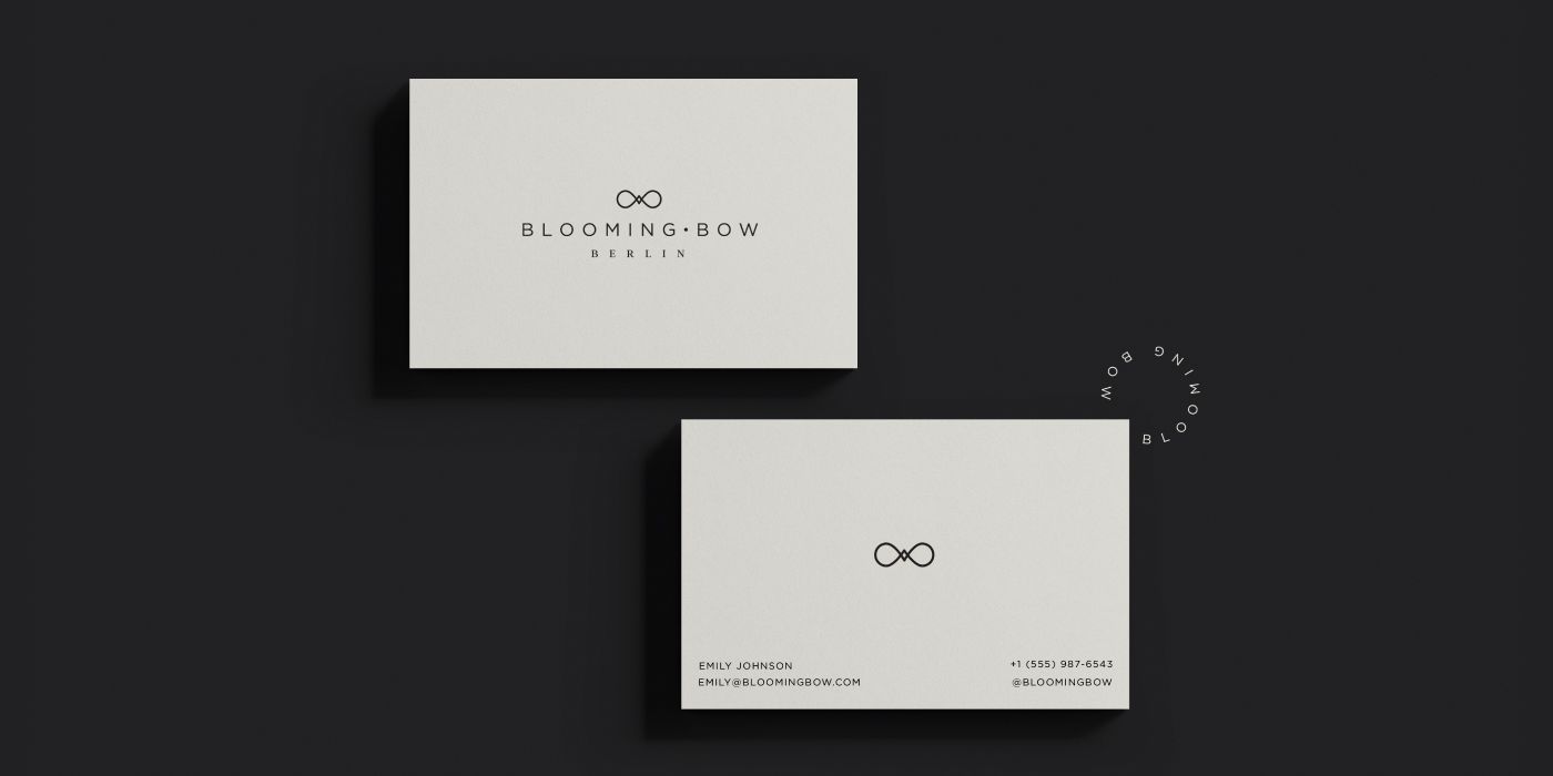 Modern bow logo design for a fashion company