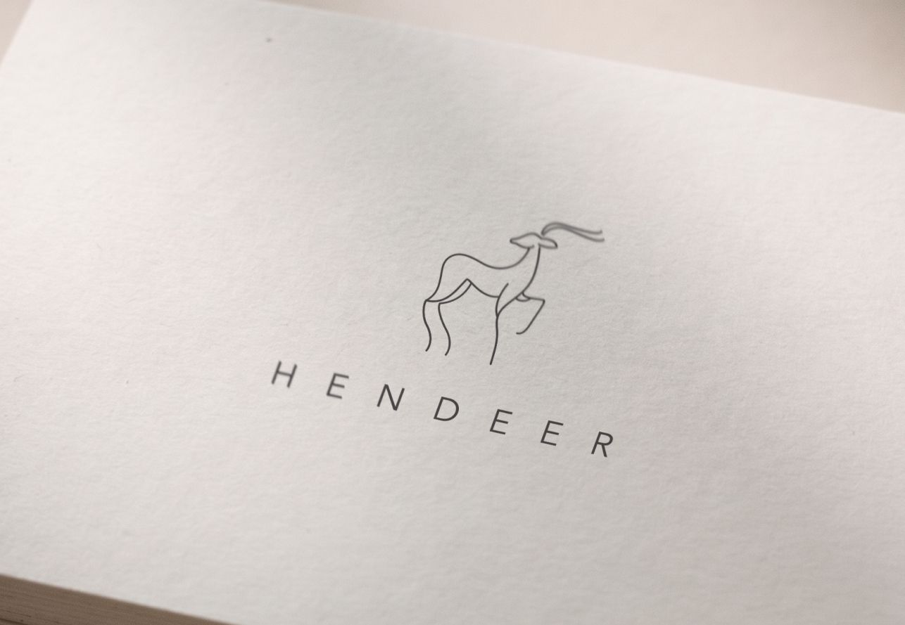 Deer logo design for a boho e-commerce shop