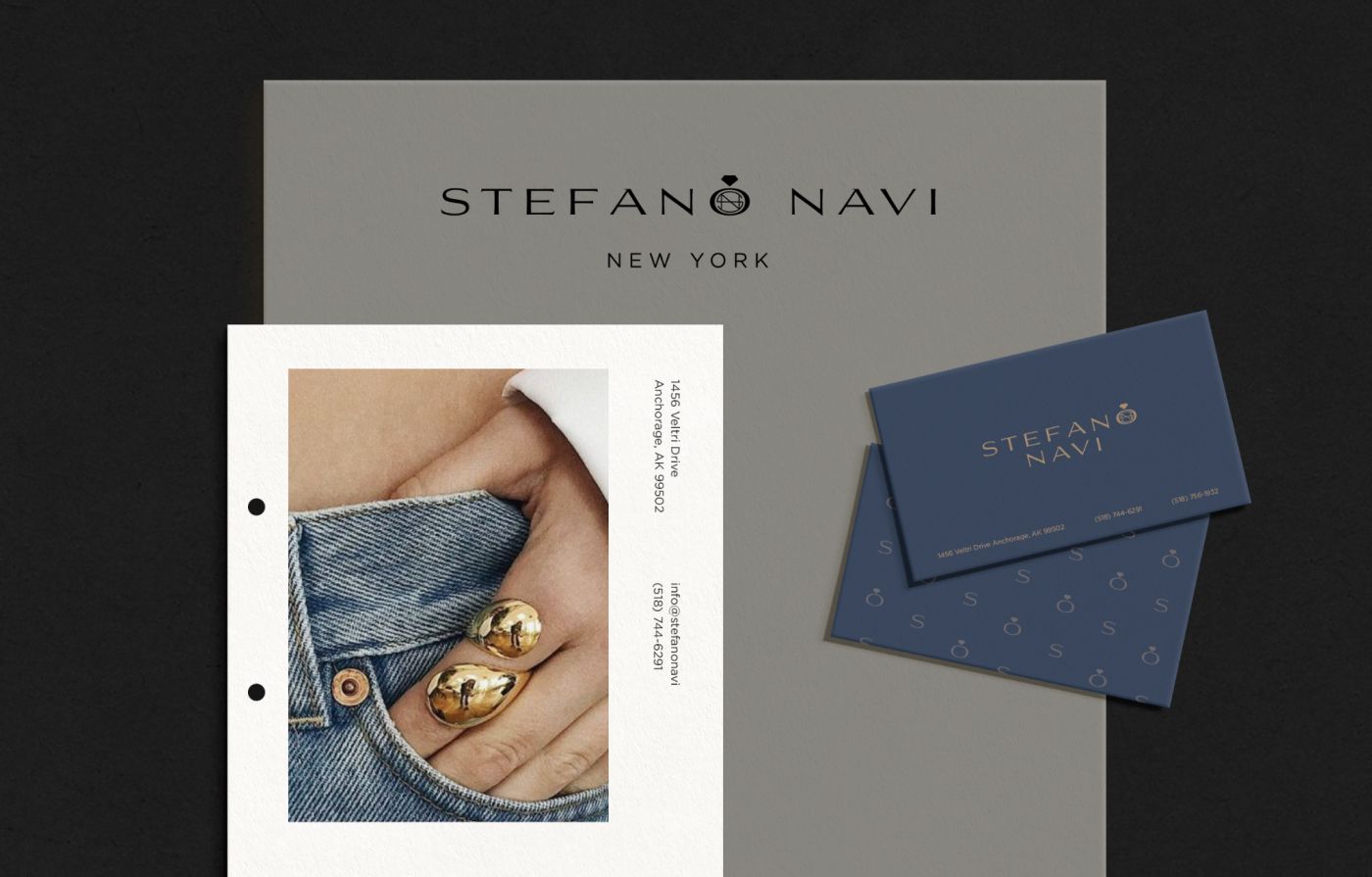 Ring logo design and bold branding for a jewellery company