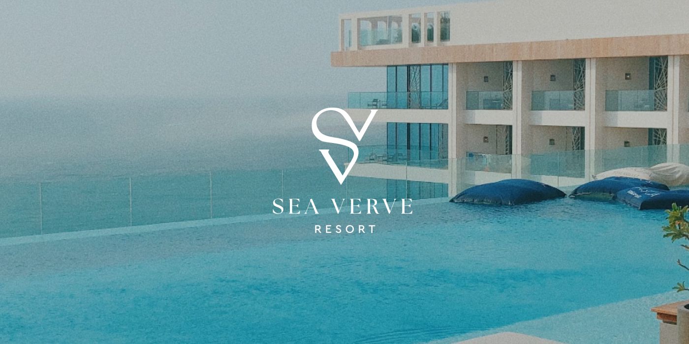 Wave logo design for a luxury resort